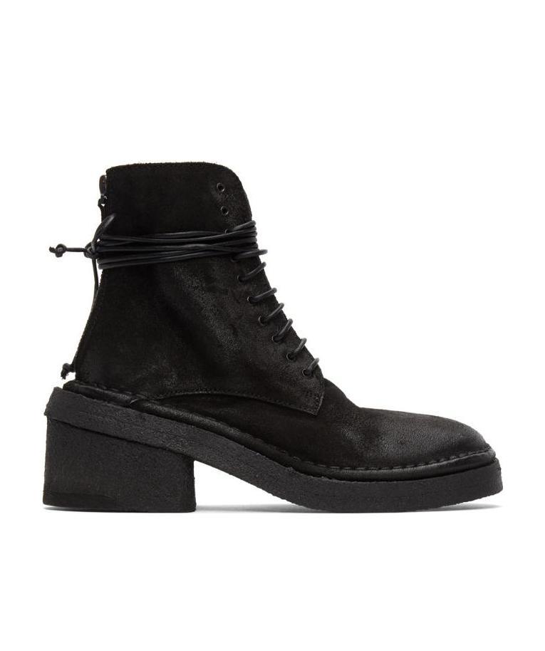 Marsèll Logo Strap Ankle Boots In Black