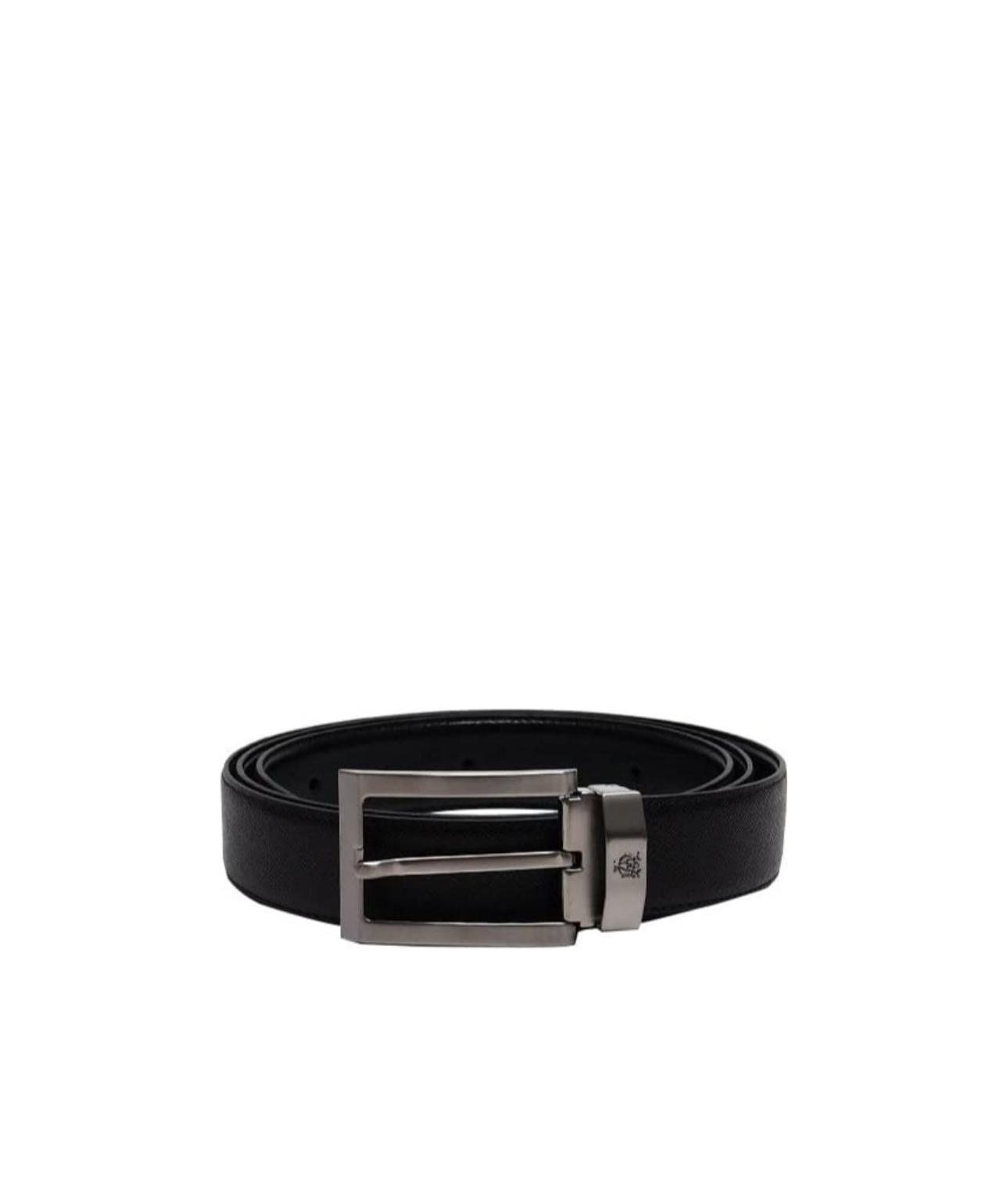 DUNHILL BLACK LOGO BELT
