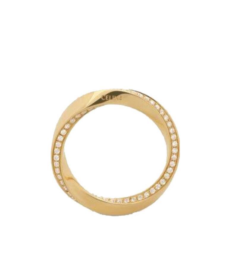 Celine Classic Ring In Yellow