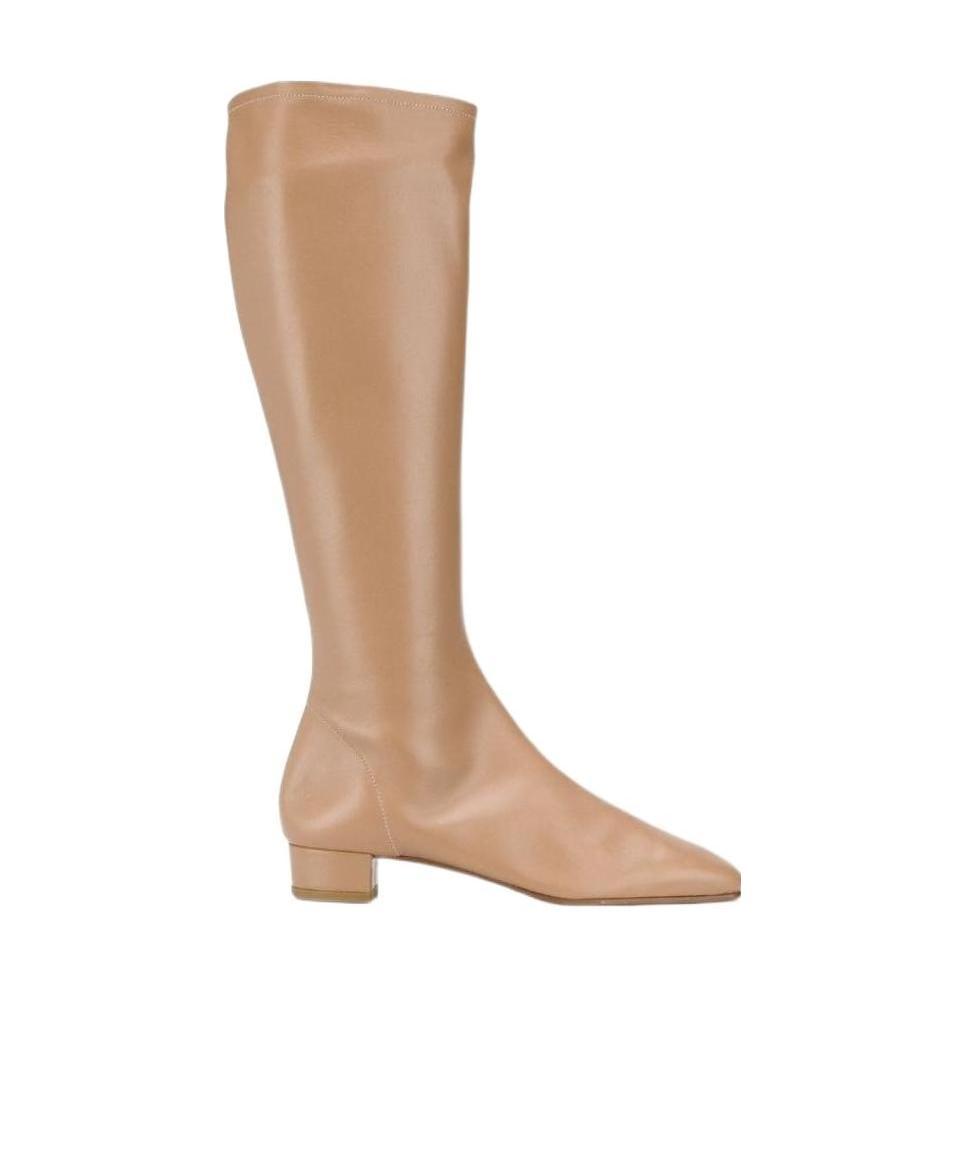 By Far Edie High Boots In Nude