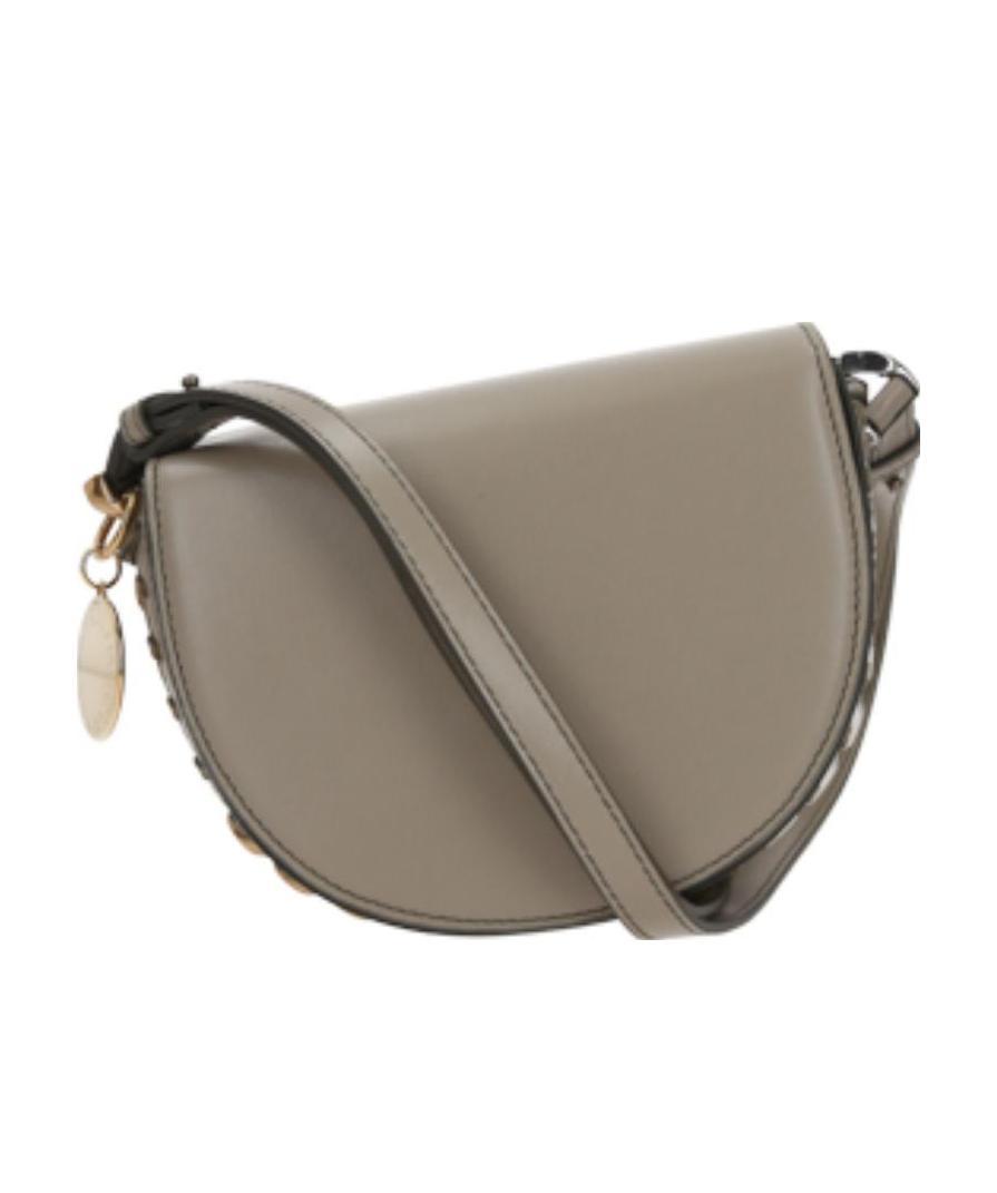 Stella Mccartney Small Frayme Shoulder Bag In Gray