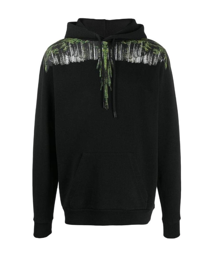 MARCELO BURLON COUNTY OF MILAN WING PRINTED HOODED SWEATER