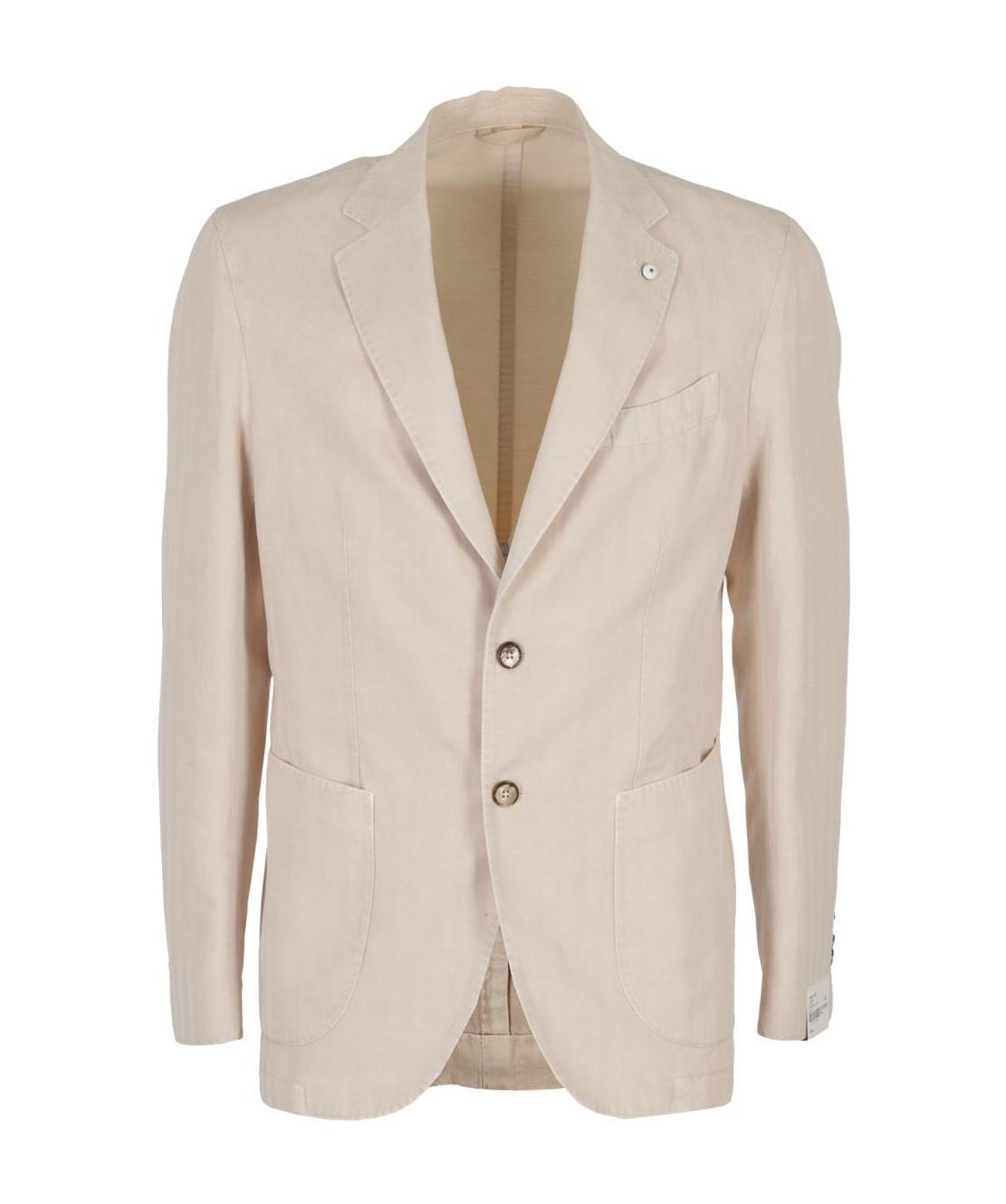 L.b.m 1911 L. B.m. 1911 Silk-blend Single-breasted Jacket In Nude