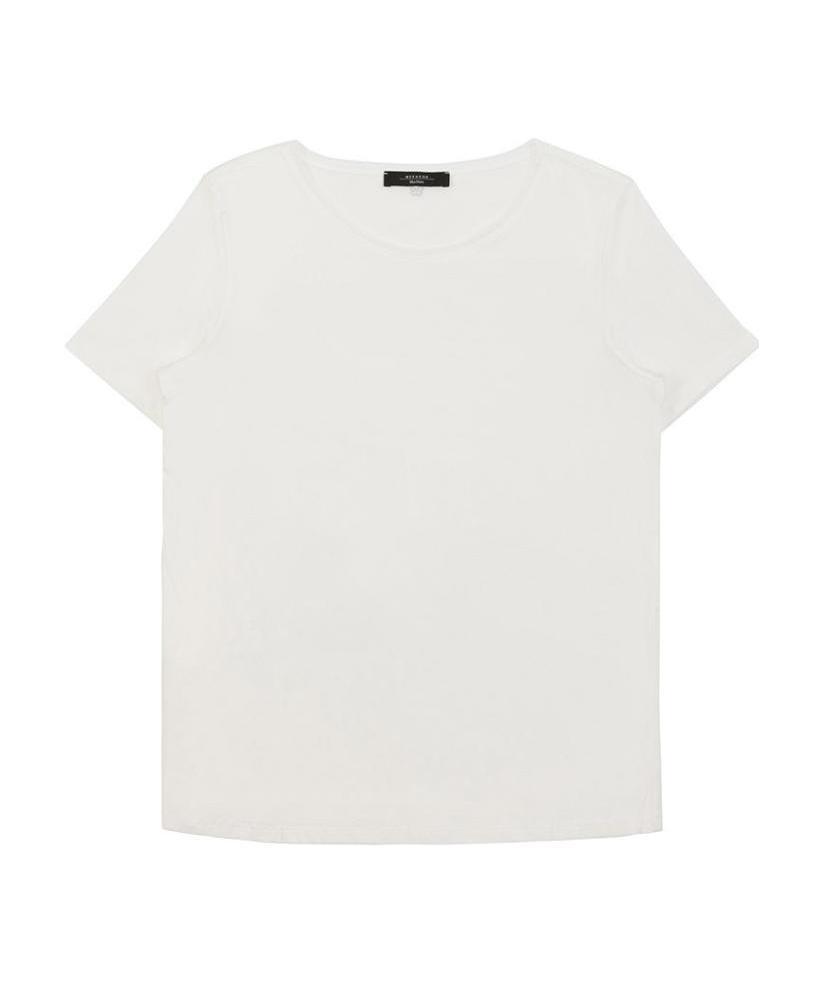Weekend Max Mara T-shirt With Round Neck And Short Sleeves In White