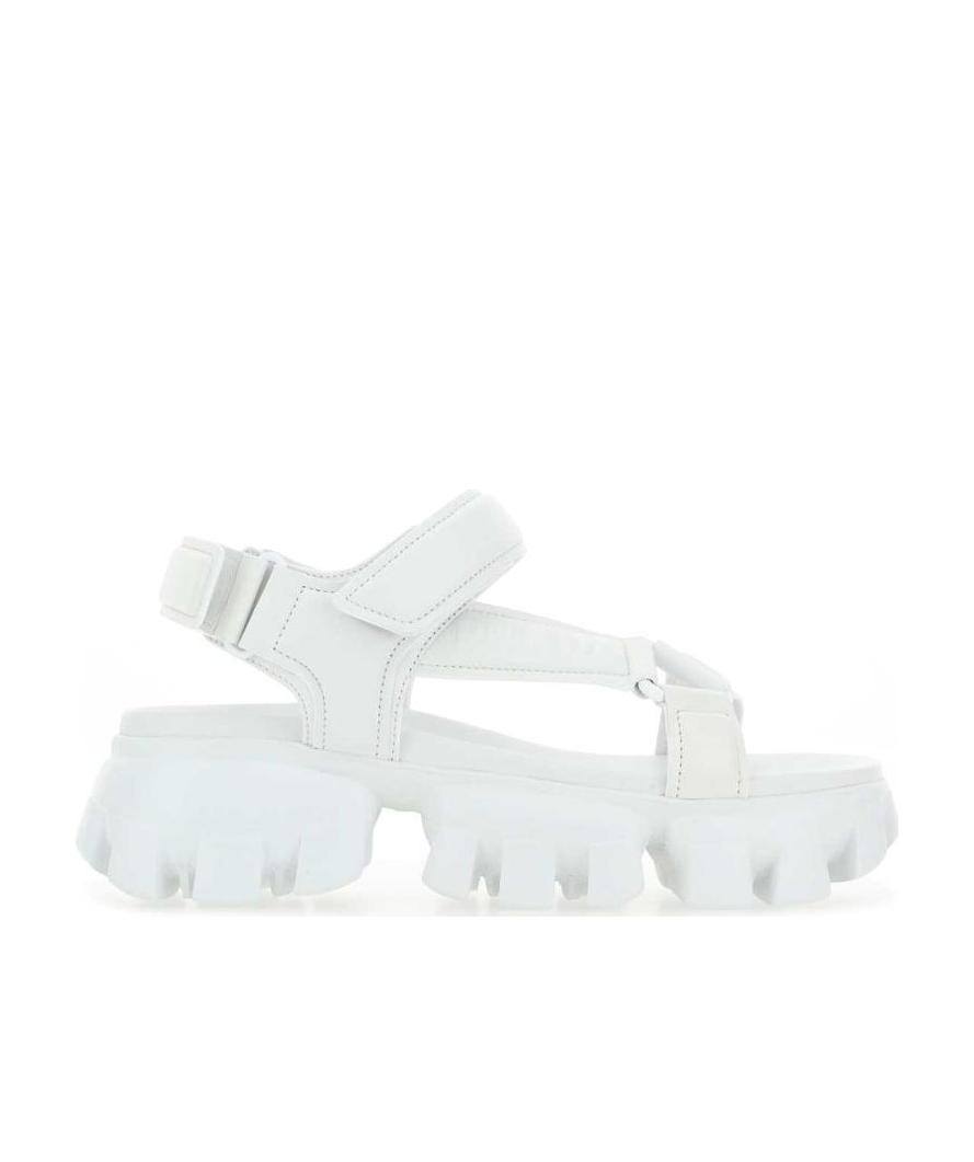 Prada Logo Logo Sandals In Multi