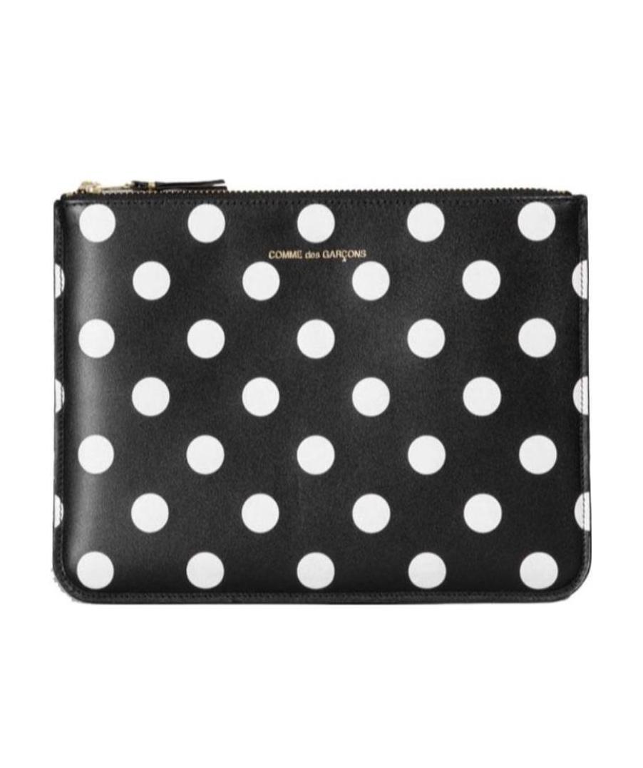Shop Comme Des Garçons Polka Dot Clutch In Black