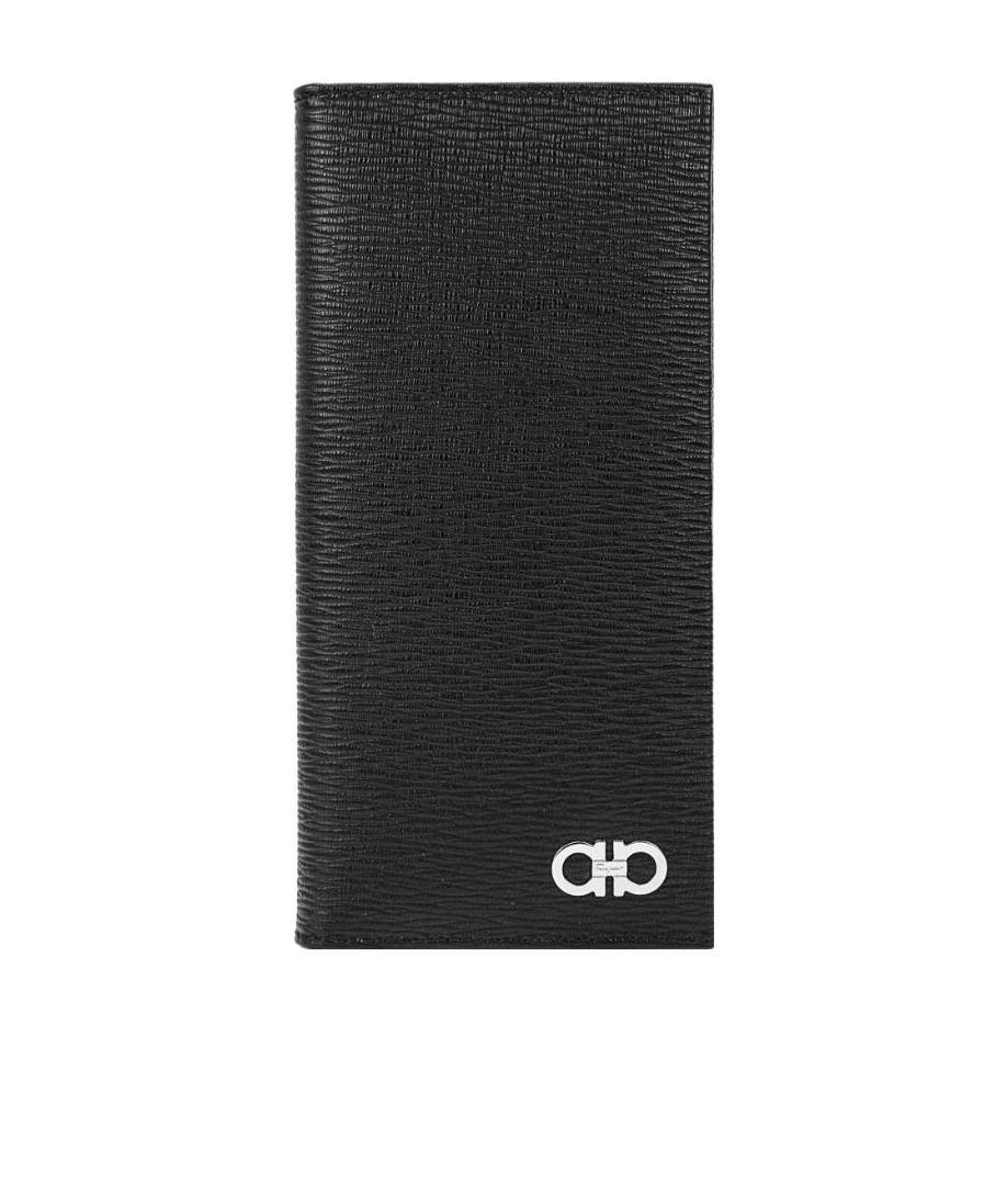 Shop Ferragamo Half-fold Wallet In Black