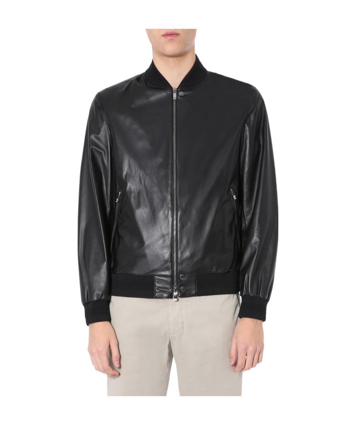 Shop Zegna Zipper Casual Jacket In Black