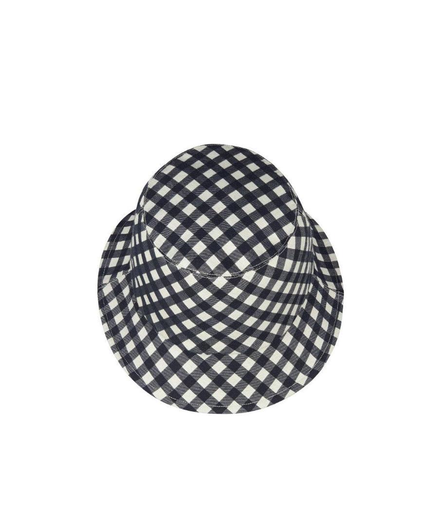 Dior Reversible D-little Vichy Small Brim Bucket Hat In Black