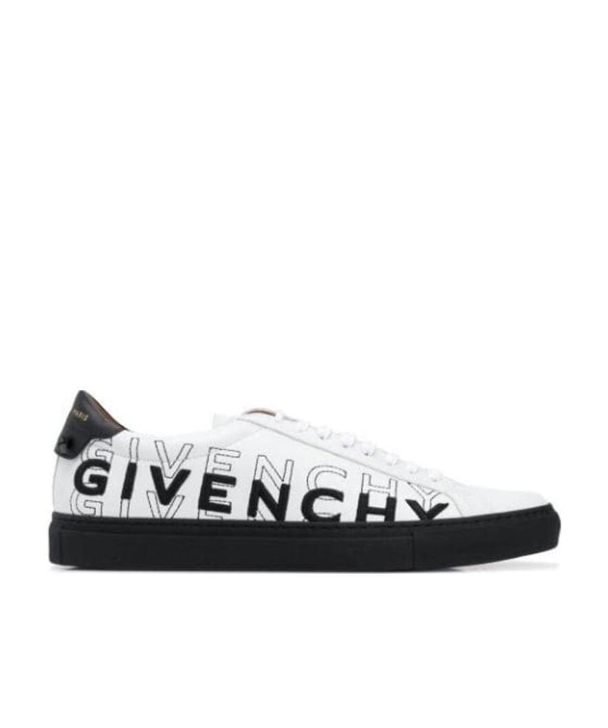 Givenchy Embroidered Logo Sneakers In Black
