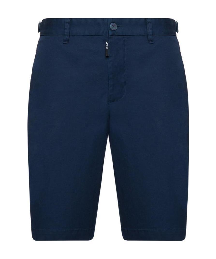 Ea7 Midnight Blue Straight Shorts In Blue