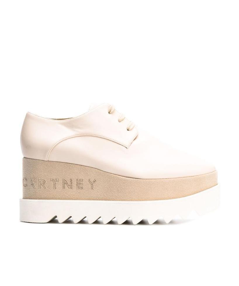 Shop Stella Mccartney Elyse Platform Shoes In White