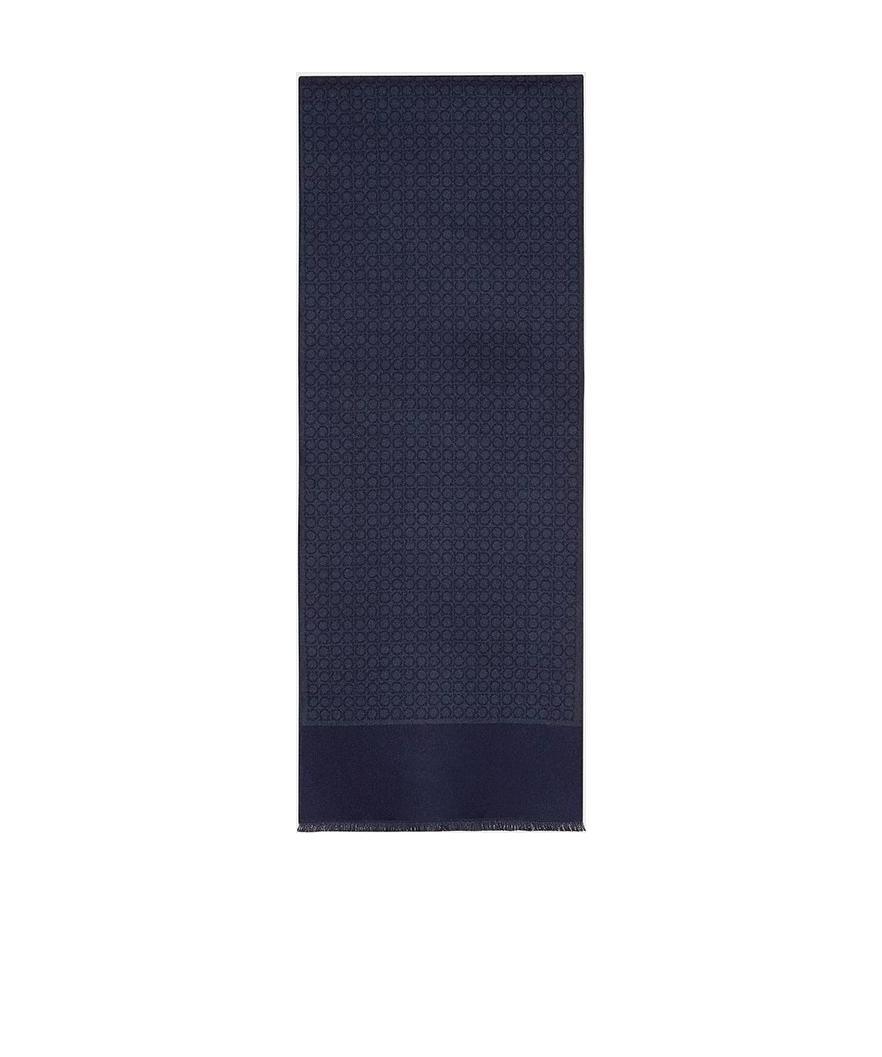 Ferragamo Logo Scarf In Black