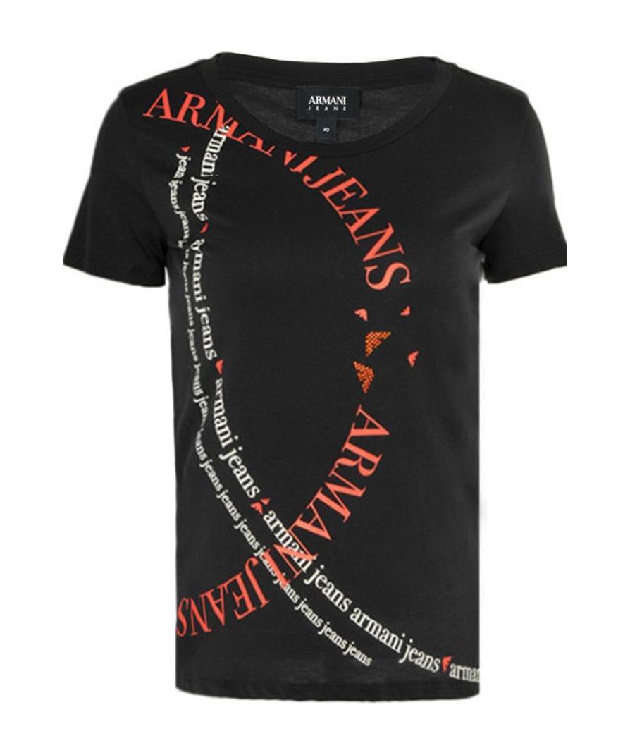ARMANI JEANS LOGO PRINTED T-SHIRT