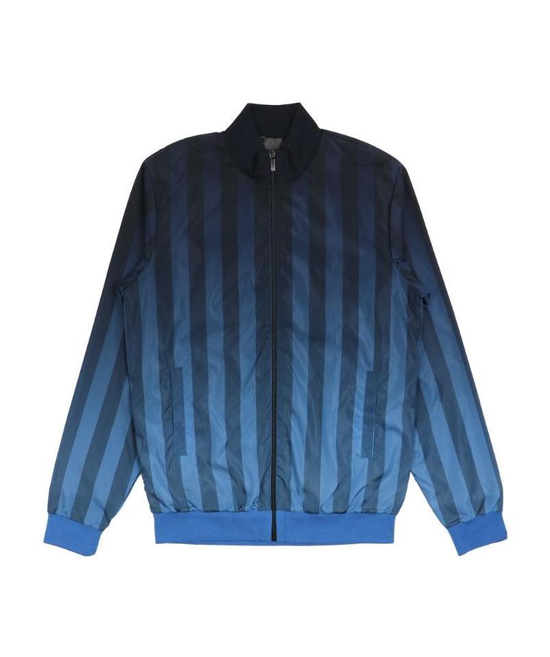 FENDI STRIPED ZIPPER CASUAL JACKET