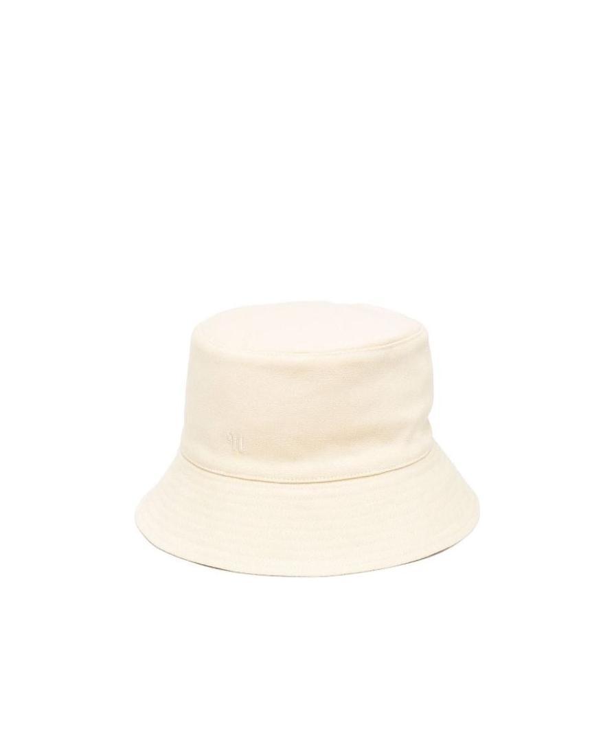 Nanushka Embroidered-logo Bucket Hat In White