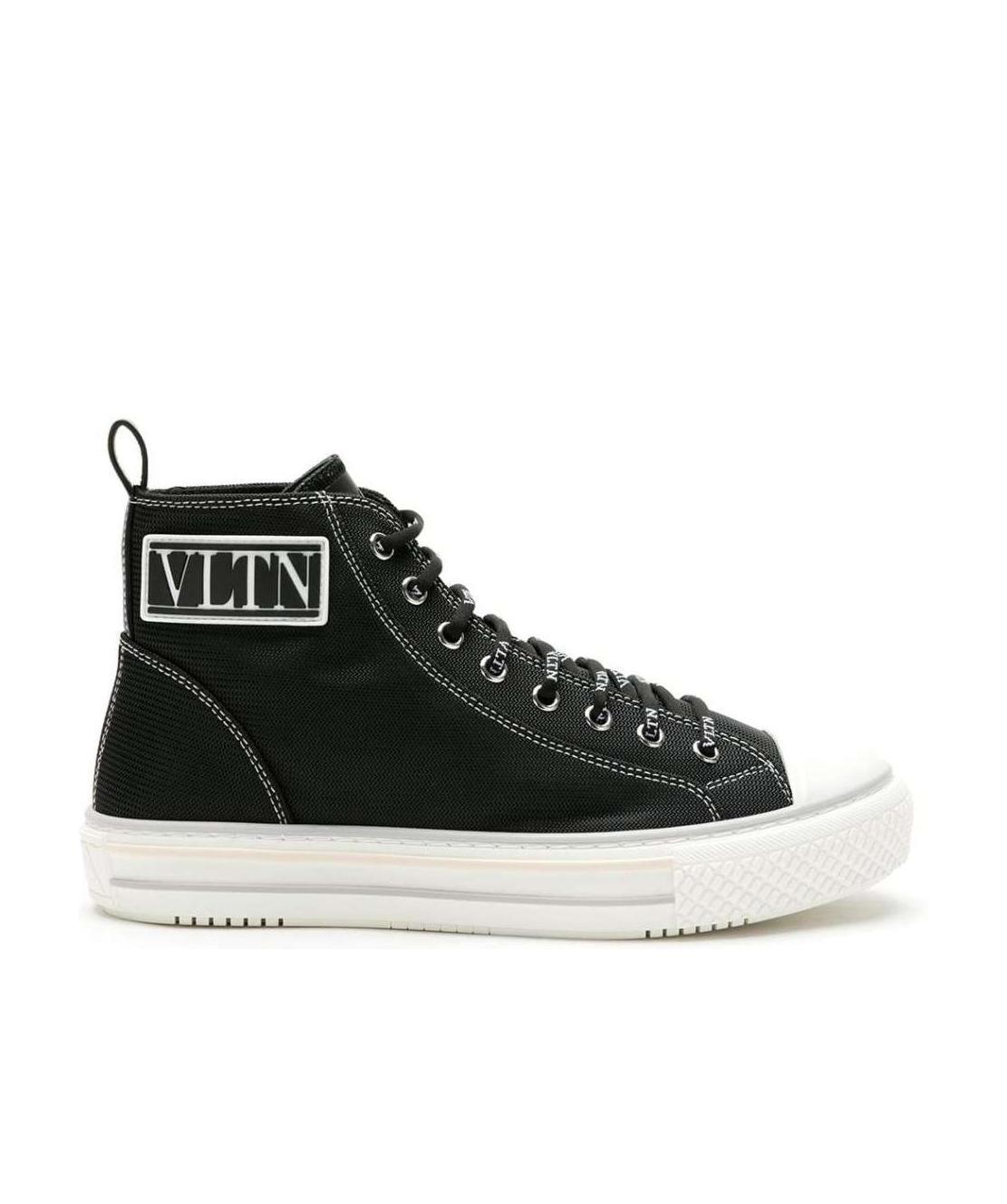 Shop Valentino Tênis Giggies High Top Em Canvas In Black