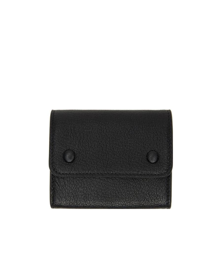 Maison Margiela Four-stitch Logo Wallet In Black