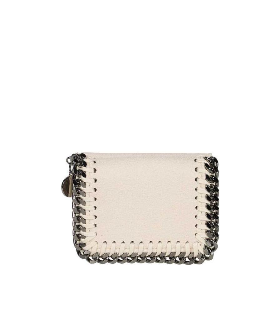 Stella Mccartney Falabella Small Wallet In Gray