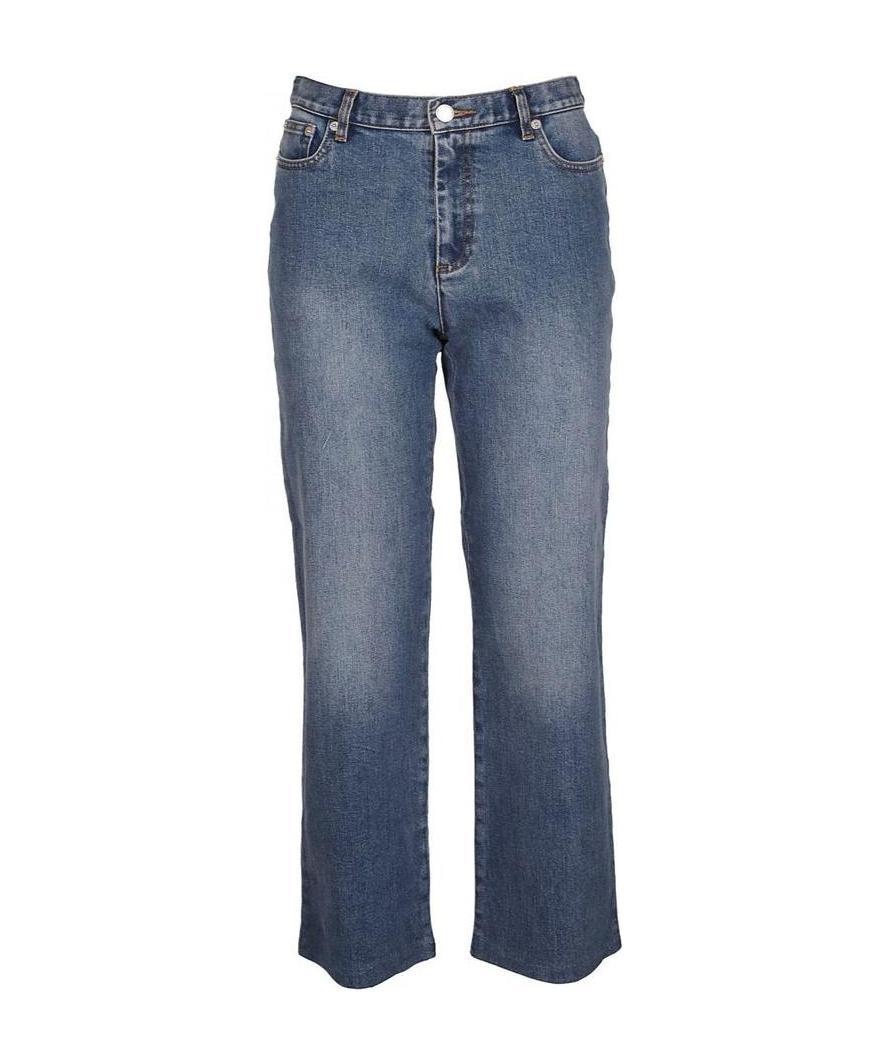 Apc Sailor Cropped Jeans In Blue