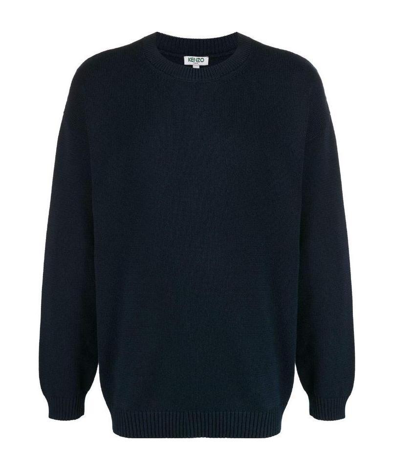 Kenzo Loose-fit Logo Jumper In Black