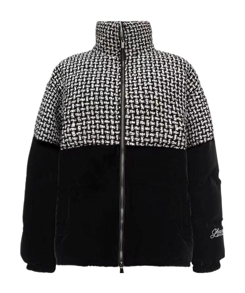 Charlie Luciano Logo Down Jacket In Black