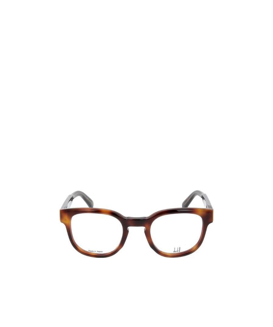 DUNHILL TORTOISESHELL LOGO PLAQUE GLASSES