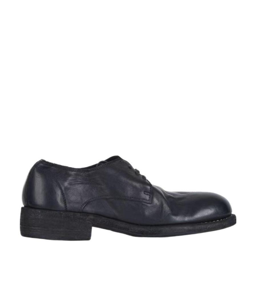 Guidi Tie Up Business Dress Shoes In Black