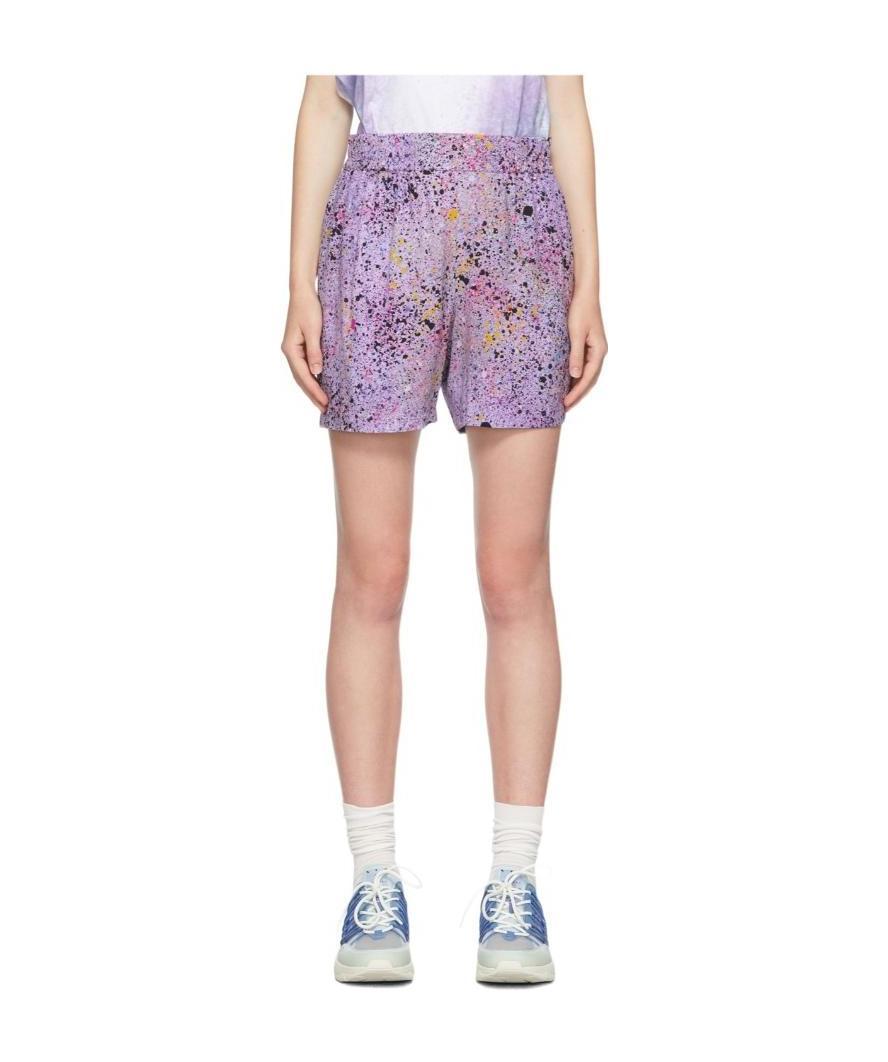 Mcq By Alexander Mcqueen Purple Hyper Speckle Shorts In Nude