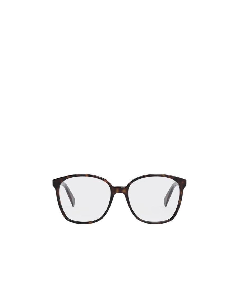 Celine Tortoiseshell-effect Optical Glasses In Brown