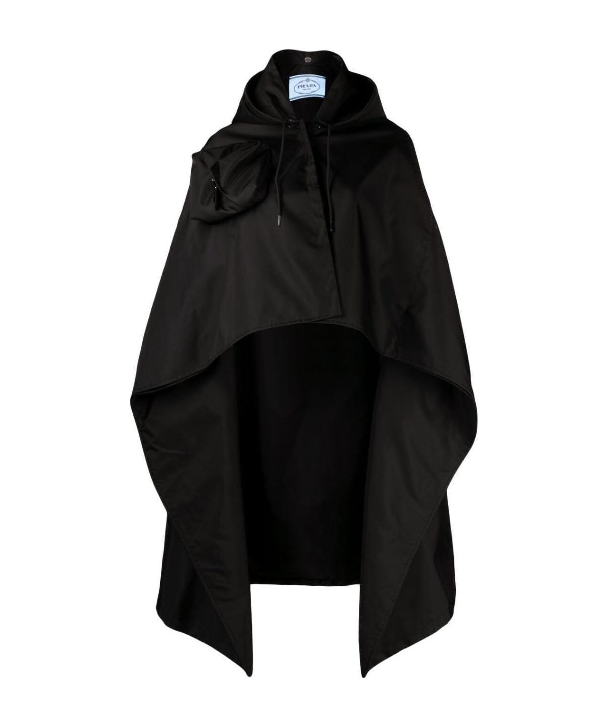 Prada Re-nylon Gabardine Cape In Black