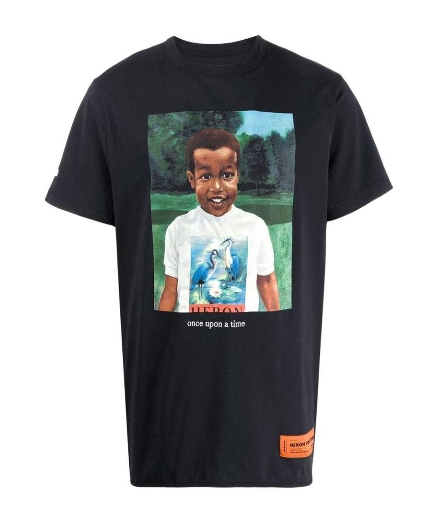 Heron Preston Printed T-shirt In Black