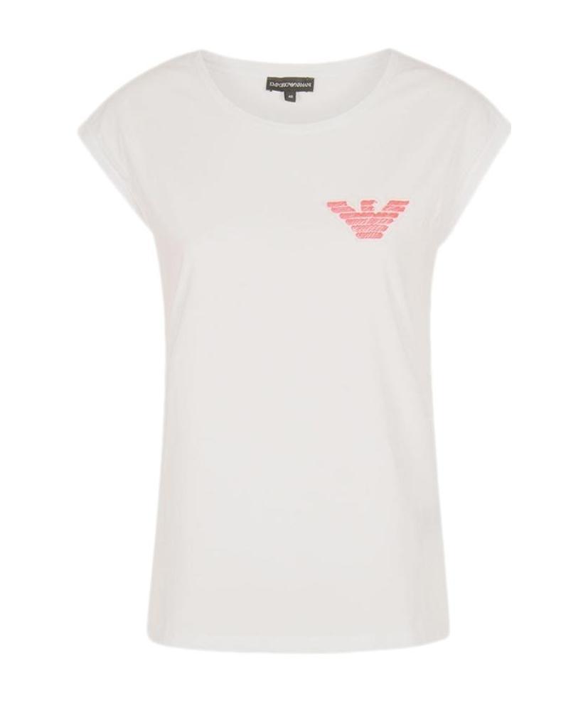 Emporio Armani Short-sleeved T-shirt With Round Neck In White