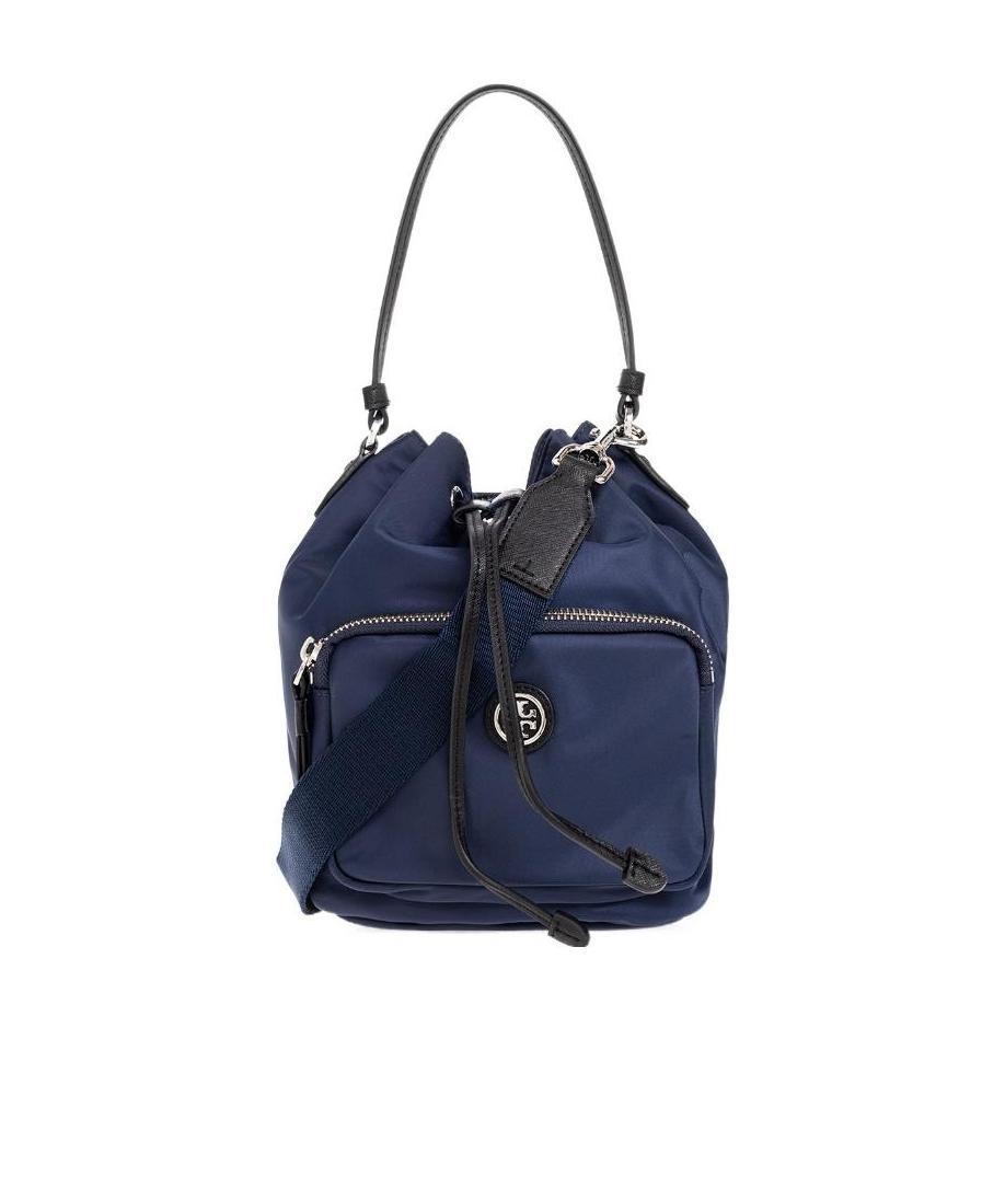 TORY BURCH LOGO-PLAQUE BUCKET BAG 