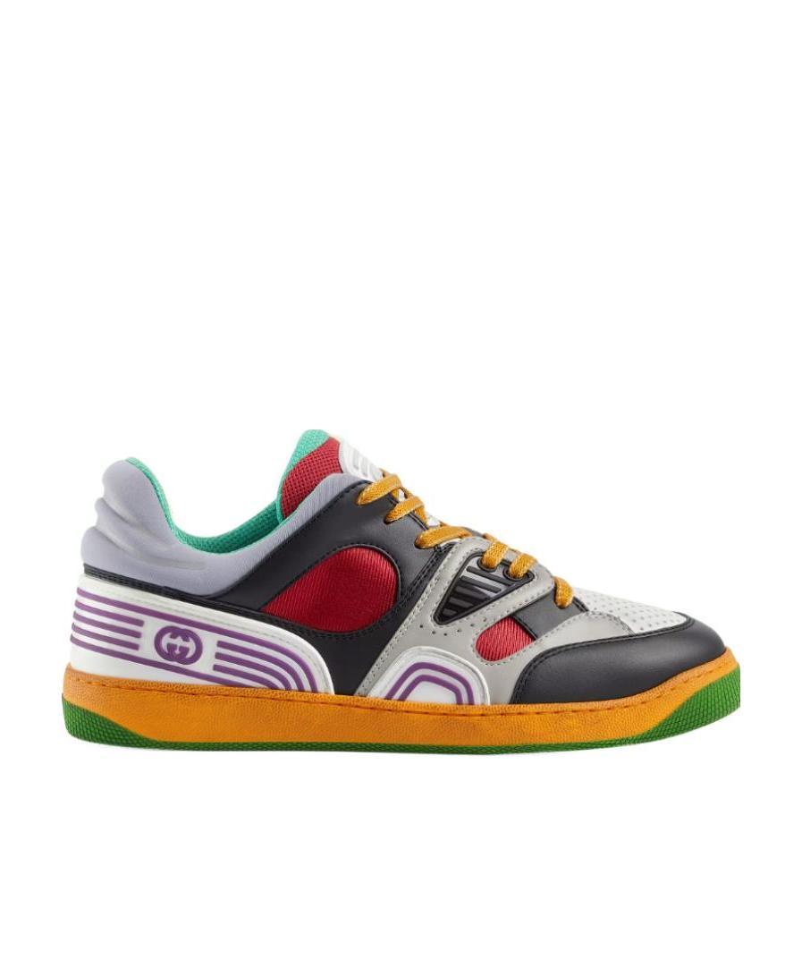 Gucci Basket Low-top Sneakers In Multicolor
