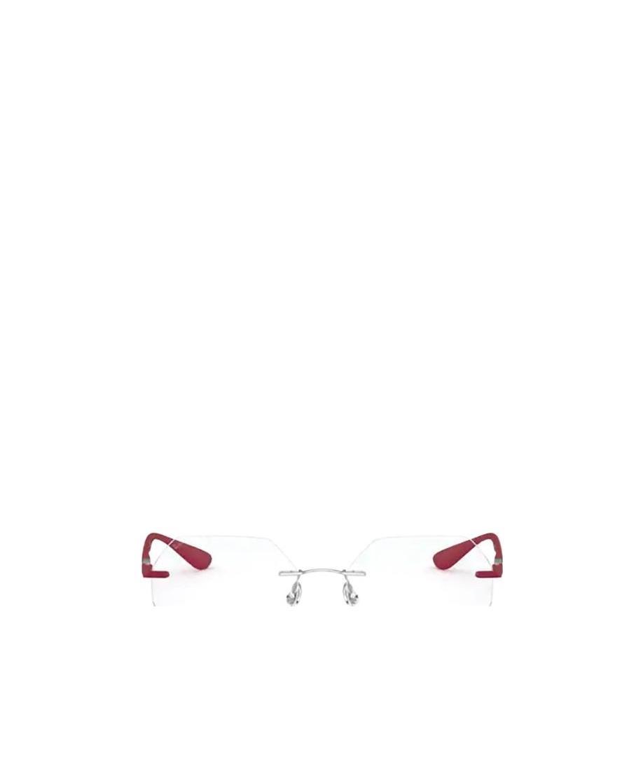 Ray Ban Rimless Transparent Glasses In White