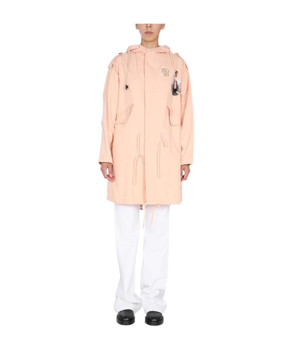 RAF SIMONS PHOTOGRAPH-PRINT HOODED COAT