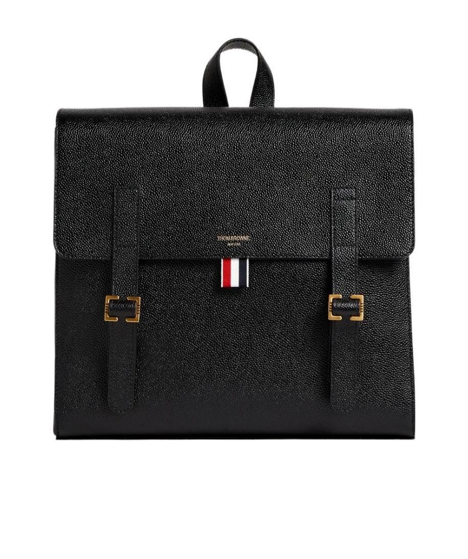 Thom Browne Rwb Structured Backpack In Black