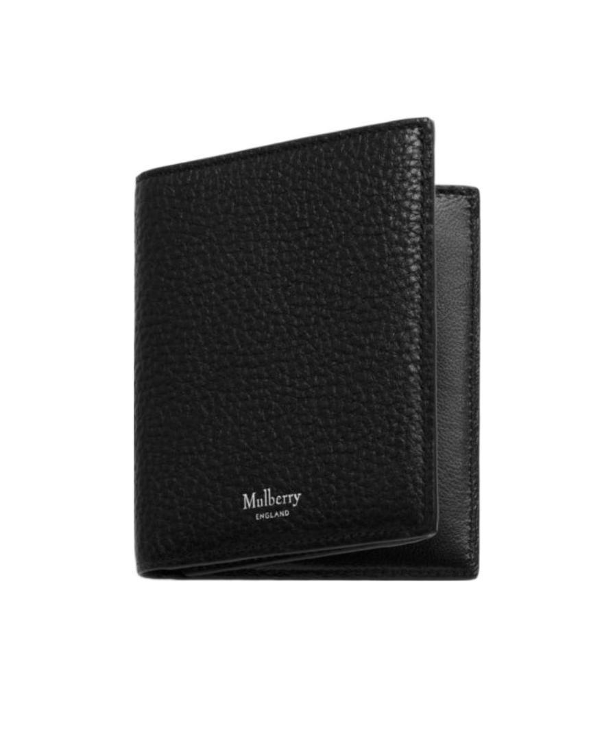 Mulberry Logo-detail Leather Wallet In Black
