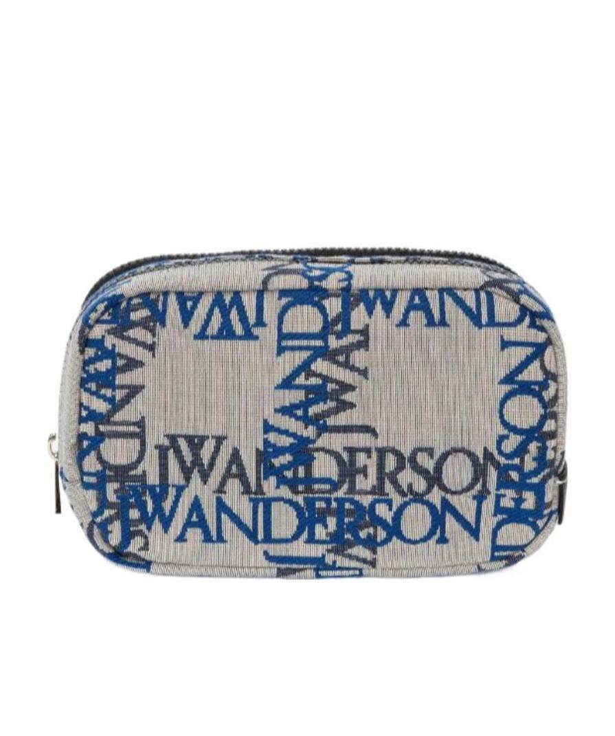 Jw Anderson Logo-jacquard Canvas Zipped Pouch