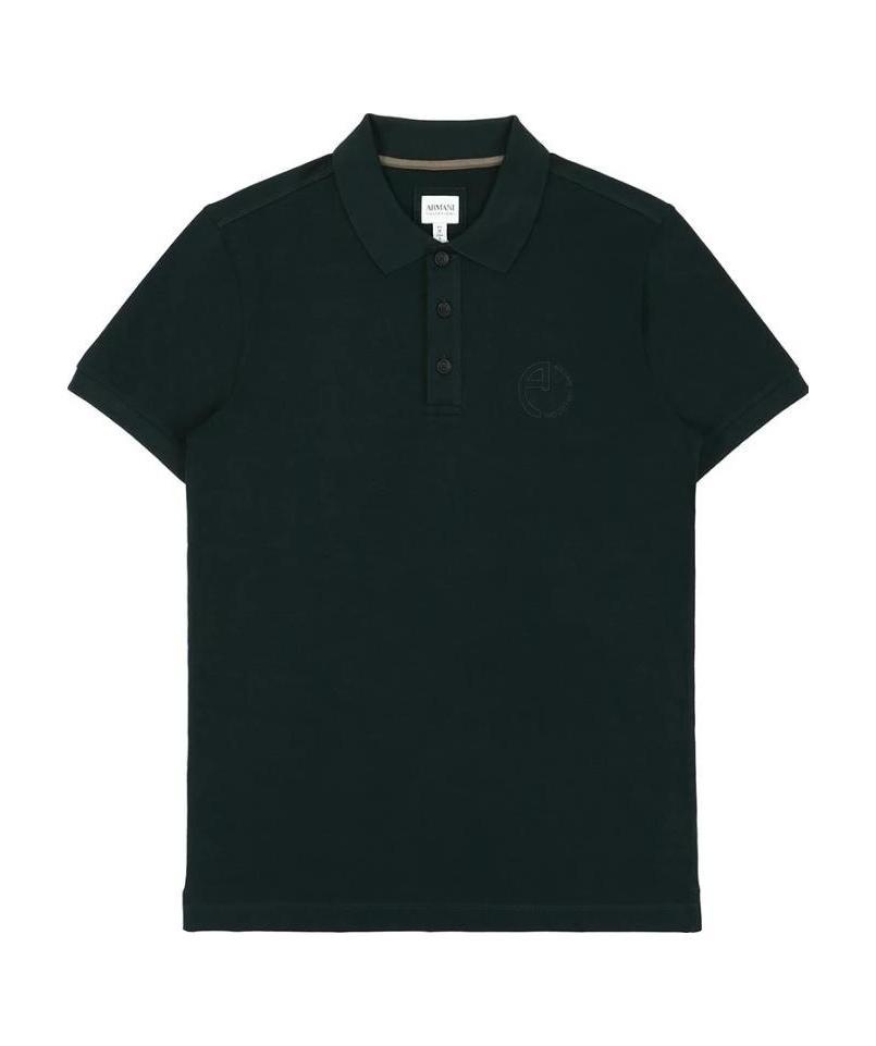 ARMANI COLLEZIONI LOGO EMBROIDERED POLO SHIRT