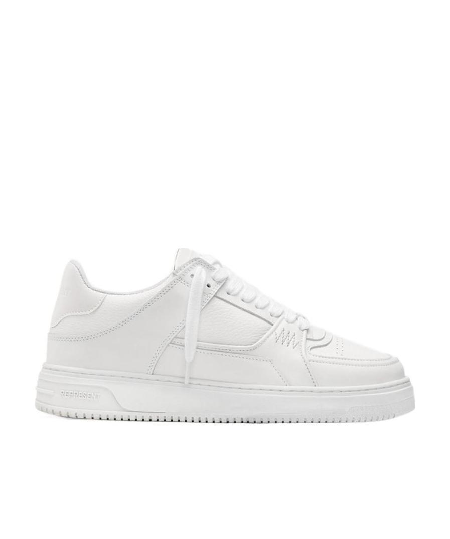 Represent Mocha Lace-up Sneakers In White