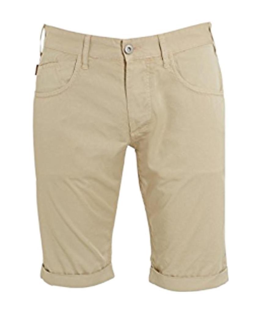 Armani Jeans Logo Detail Shorts In Nude