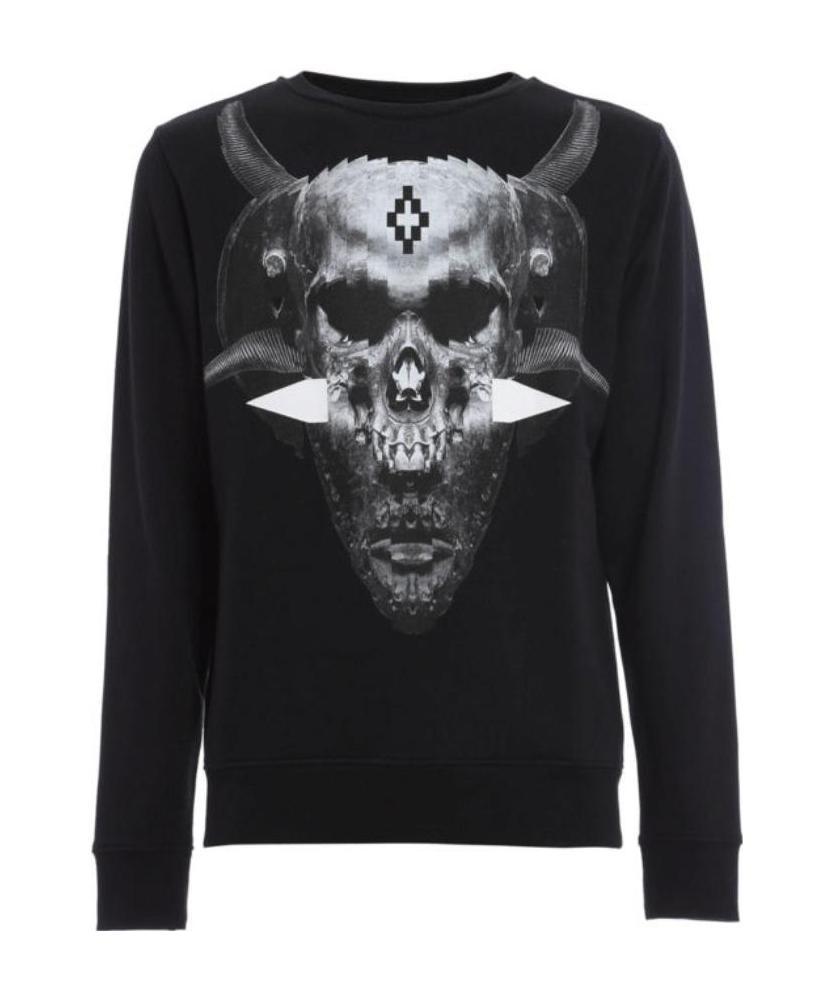 Marcelo Burlon County Of Milan Printed Hoodie In Black