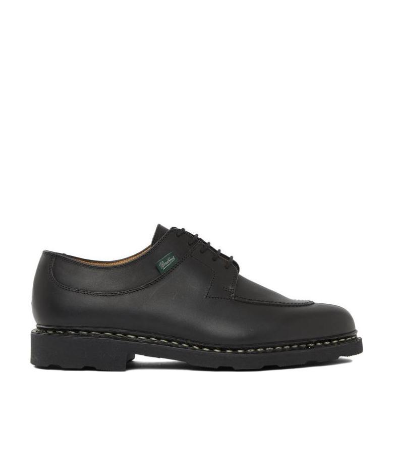 Paraboot Michael Smooth Leather Derbies Shoes In Black