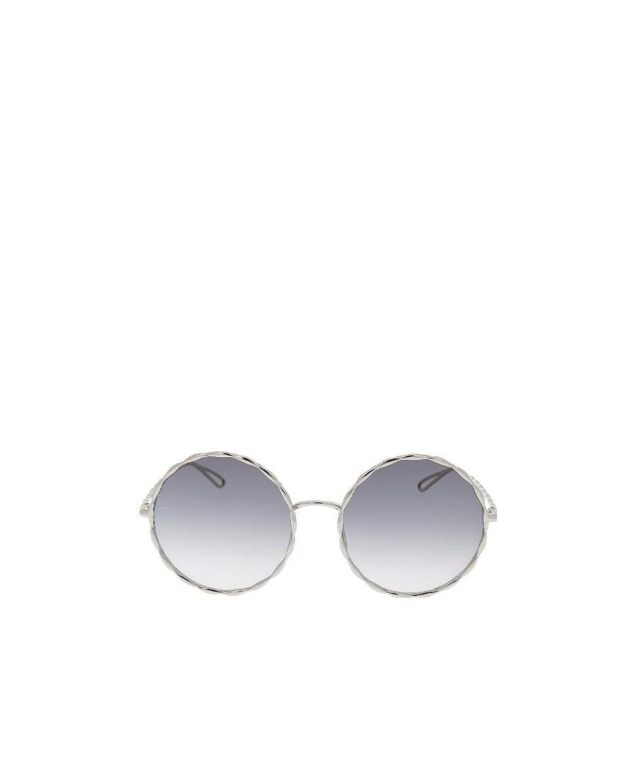 Elie Saab Logo Sunglasses In Gray