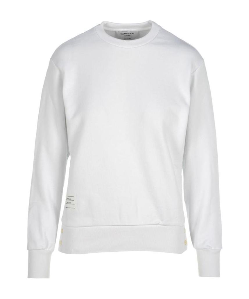 Thom Browne Women's Striped Crewneck Sweatshirt In White