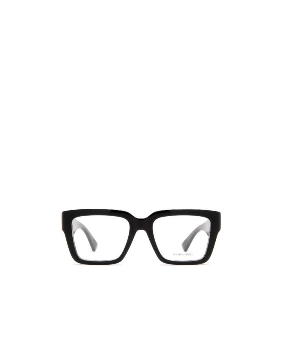 Bottega Veneta Bv1153o Glasses In 005 Black Black Transparent