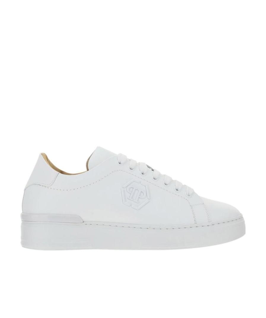 Philipp Plein Hexagon Logo-patch Low-top Sneakers In White