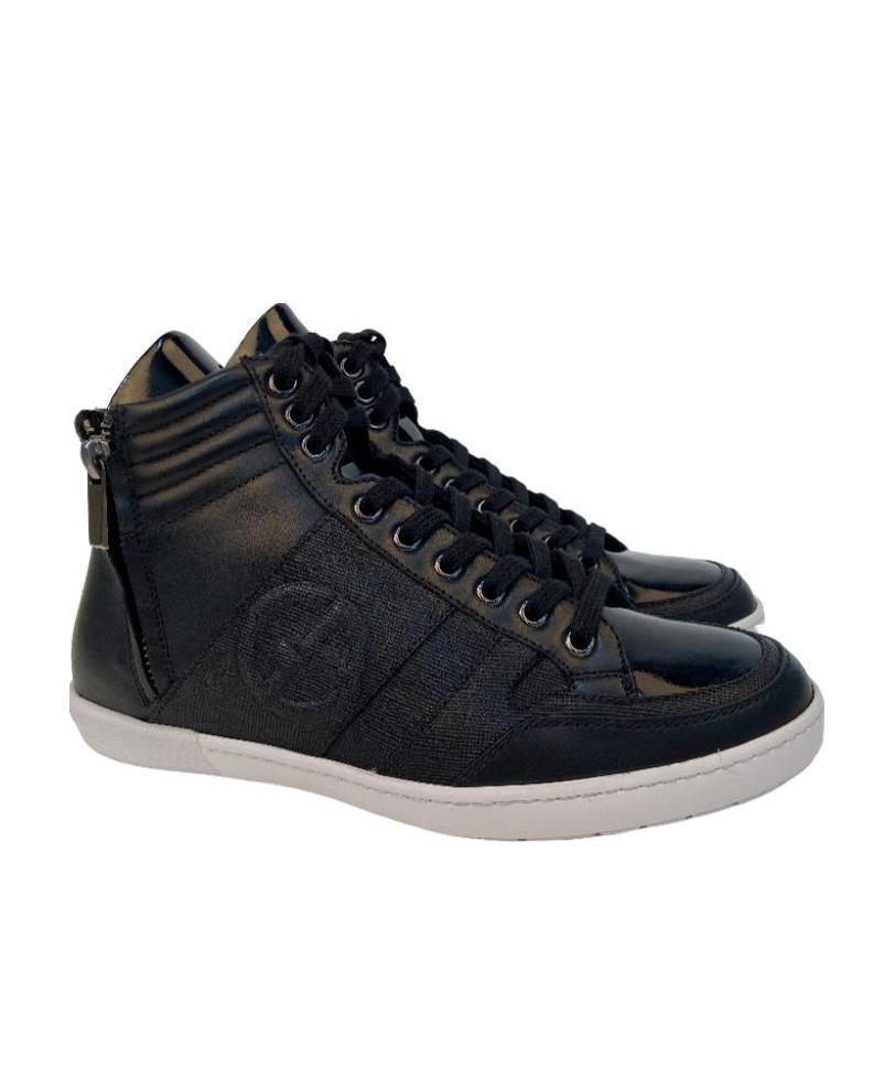 Giorgio Armani Tie Casual Sports Shoes In Black